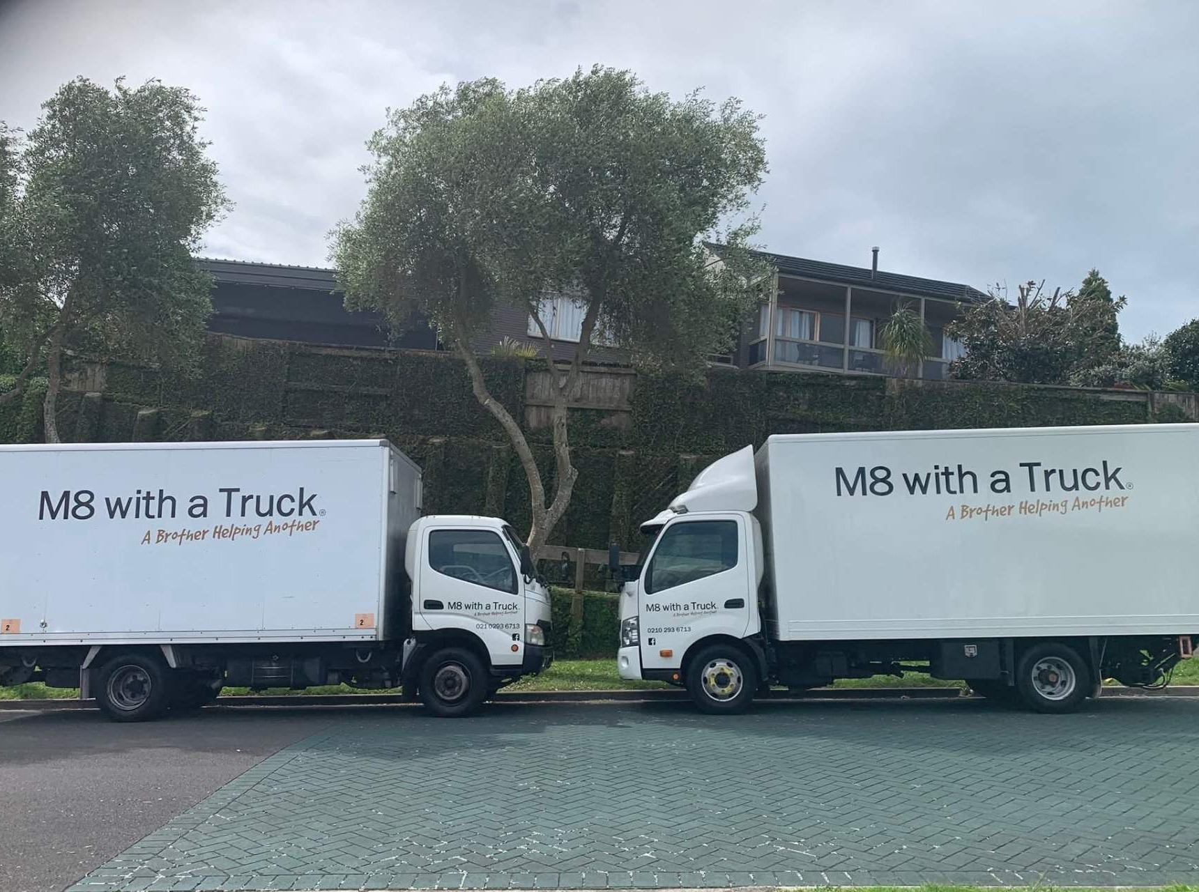 M8 With A Truck moving trucks in the Bay of Plenty